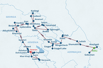 Mapa del itinerario