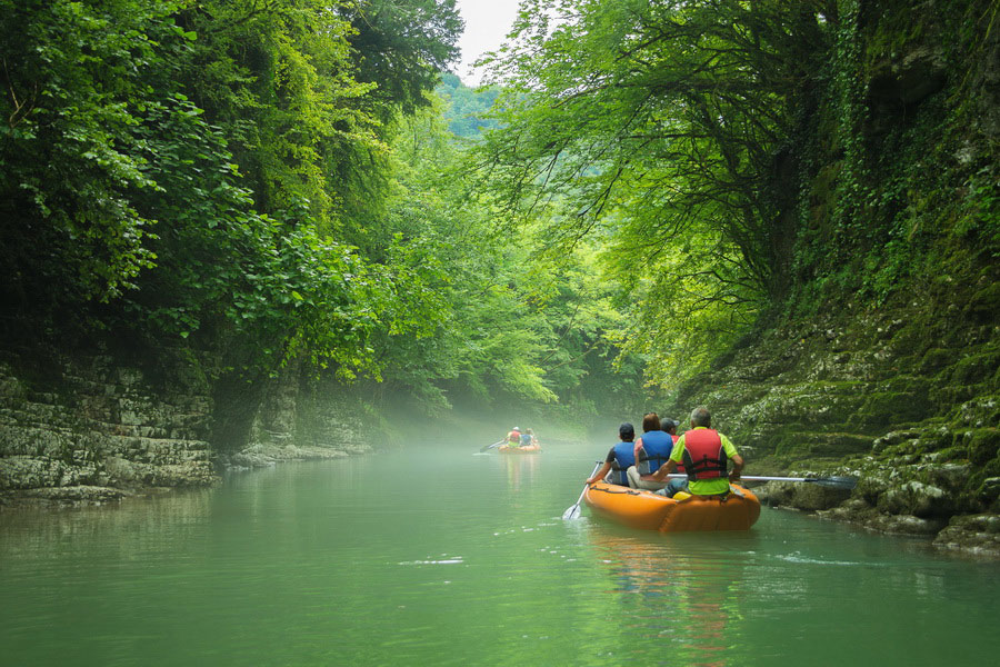 Cañón de Martvili, cerca de Kutaisi, Georgia