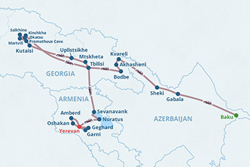 Mapa del itinerario