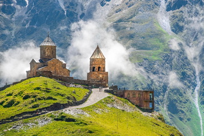 Iglesia de la Santísima Trinidad de Gergeti, Georgia