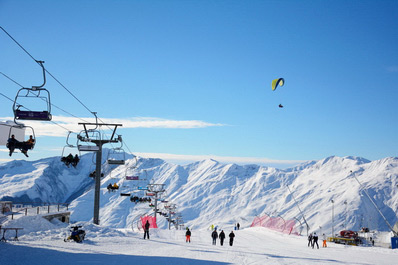 Estación de esquí de montaña Gudauri, Georgia