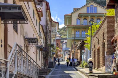 Vista su Tbilisi, Georgia