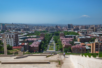 Vista de Ereván, Armenia