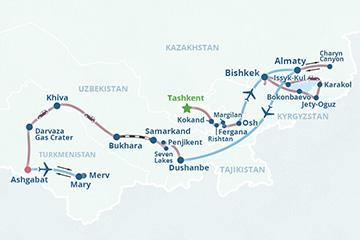 Mapa del itinerario