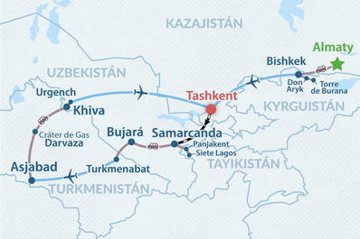 Mapa del itinerario