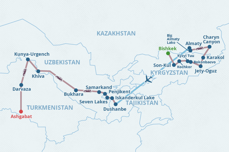 central asia package tour