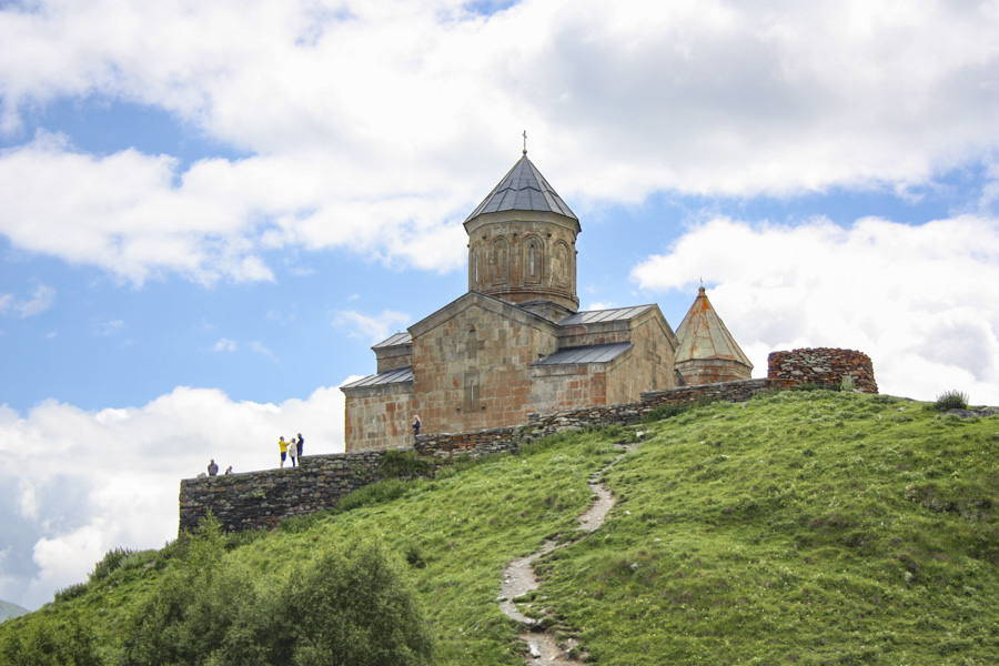 Gergeti Trinity Church, near Stepantsminda, Georgia