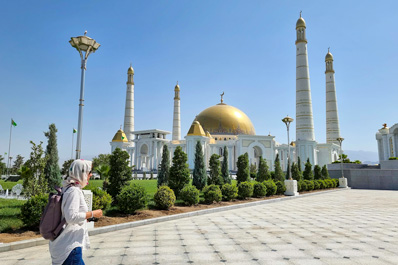 Turkmenbashi Ruhy Mosque near Ashgabat, Turkmenistan