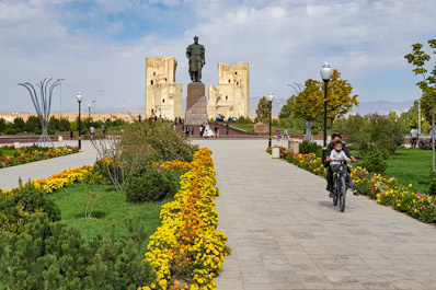 Amir Timur Monument, Shakhrisabz, Uzbekistan