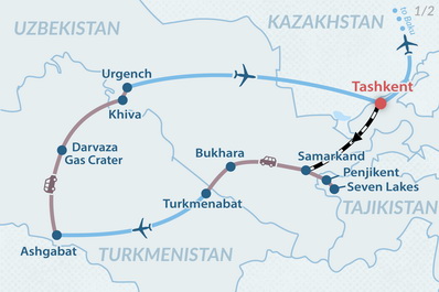 Mapa del itinerario