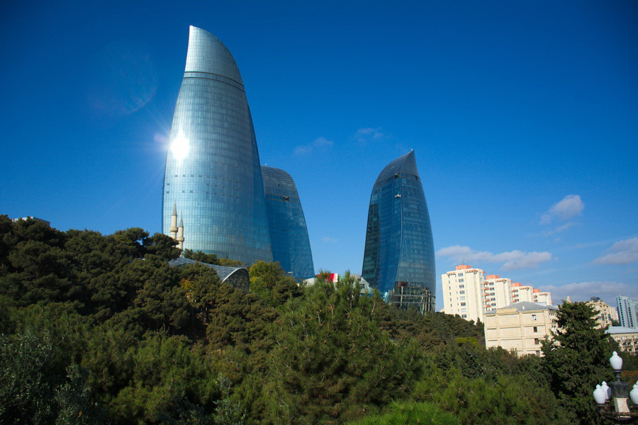 Torres Flame, Bakú, Azerbaiyán