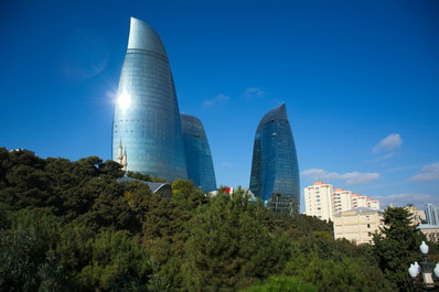 Torres Flame, Bakú, Azerbaiyán