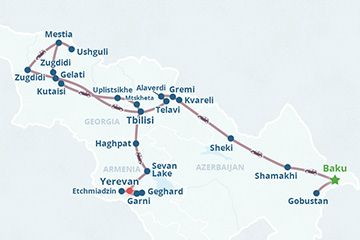 Mapa del itinerario