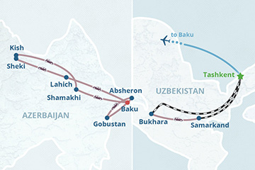 Mapa del itinerario