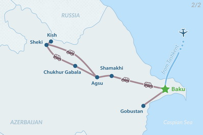 Mapa del itinerario