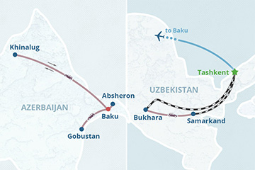 Tour Uzbekistán y Azerbaiyán en la Ruta de la Seda