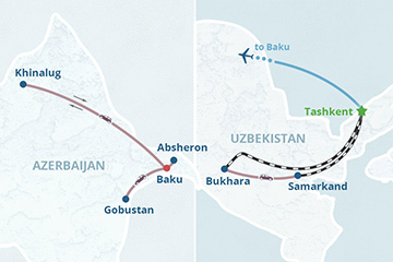 Mapa del itinerario