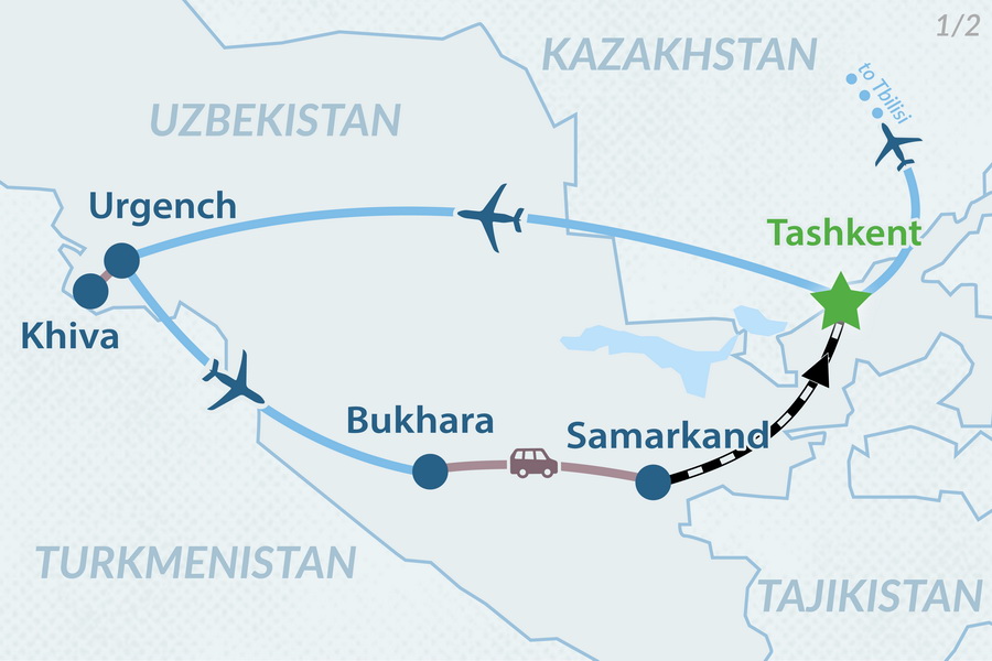 uzbekistan vs georgia tourism