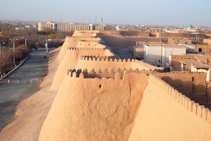 Fortaleza de Ichan-Kala, Khiva, Uzbekistán