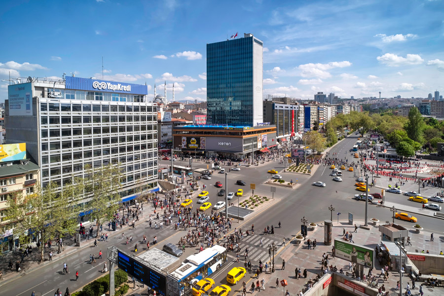 Kızılay Square in Central Ankara Kızılay Square in Central Ankara
