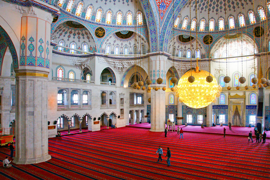 Visitors, Kocatepe Mosque, Ankara
