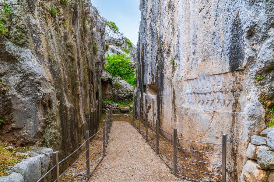 Entrance to the Chamber B in the Yazılıkaya Sanctuary