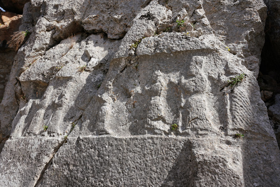 Female Figures of Deities on Yazılıkaya Rock