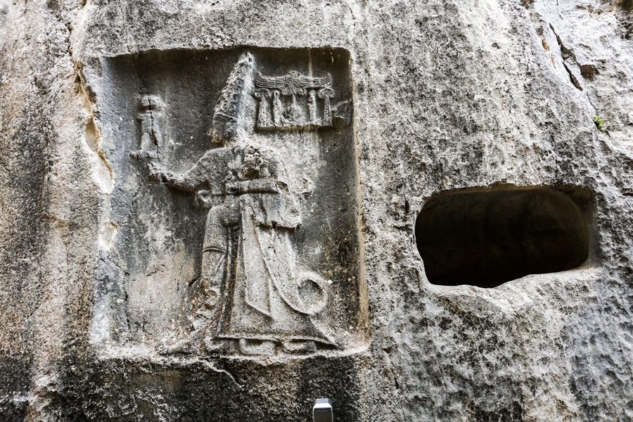 Relief of God Sharruma, Yazılıkaya Hittite Deities near Hattusa