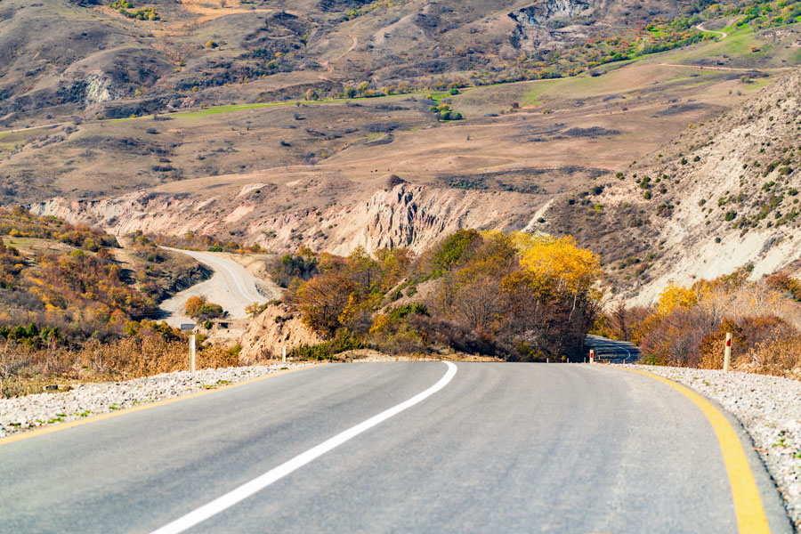 Road to Yazılıkaya Sanctuary from Ankara