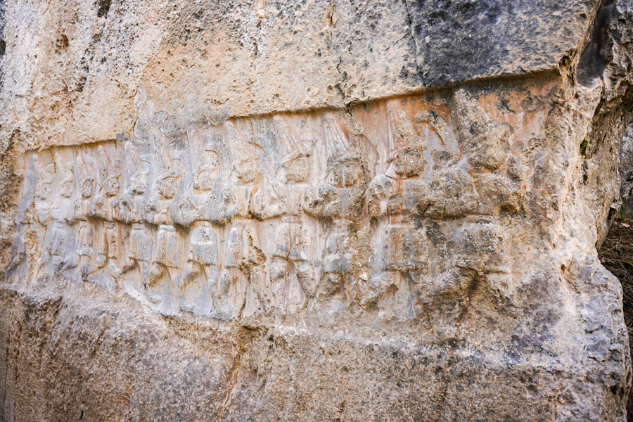 Twelve Gods of the Underworld in Yazilikaya, Hattusha Ancient City