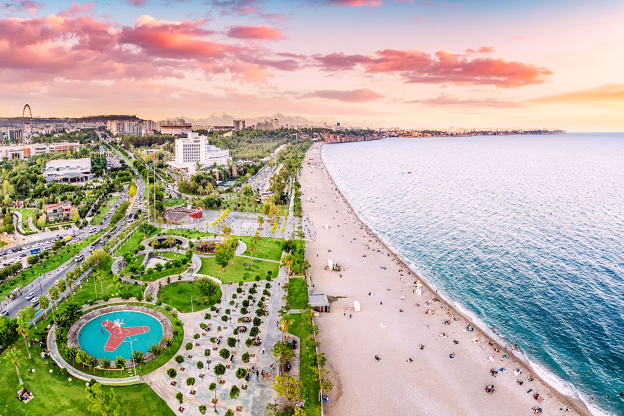 Beach Park in Antalya Beach Park in Antalya