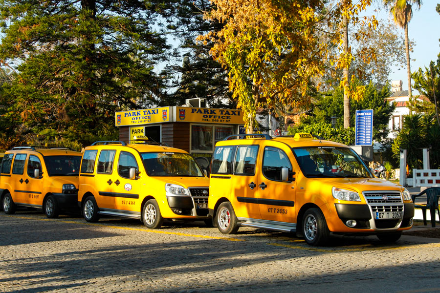 Taxis near the Düden Waterfalls, Antalya