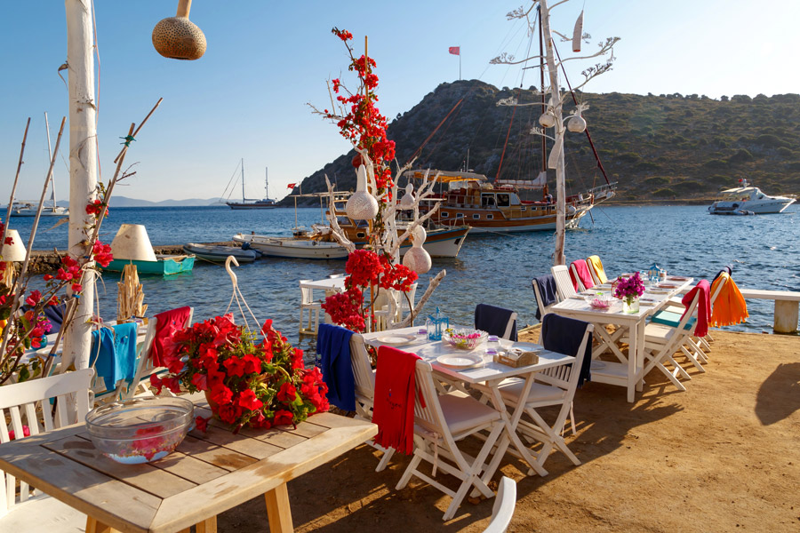 Table at Sunset, Gümüşlük, Bodrum