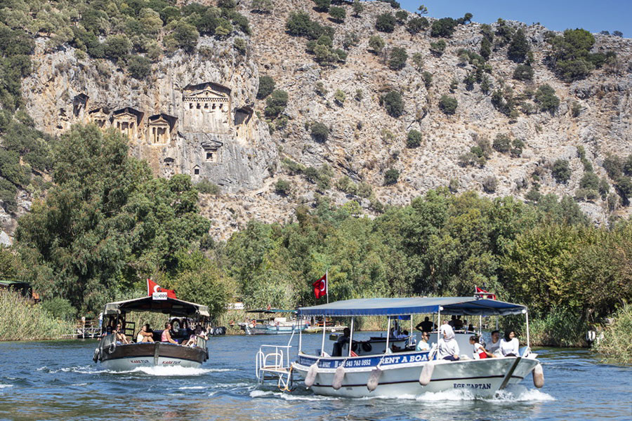 Lycian Rock Tombs, Dalyan River