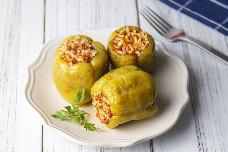 Pimientos rellenos a la turca, Cocina turca