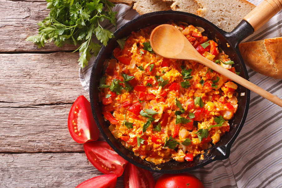 Menemen, Cocina turca