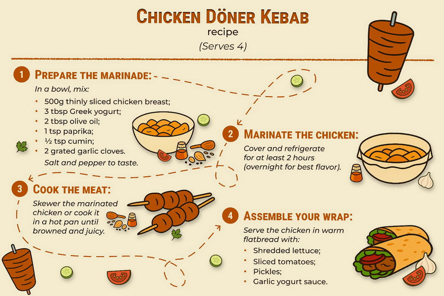 Chicken Döner Kebab Recipe