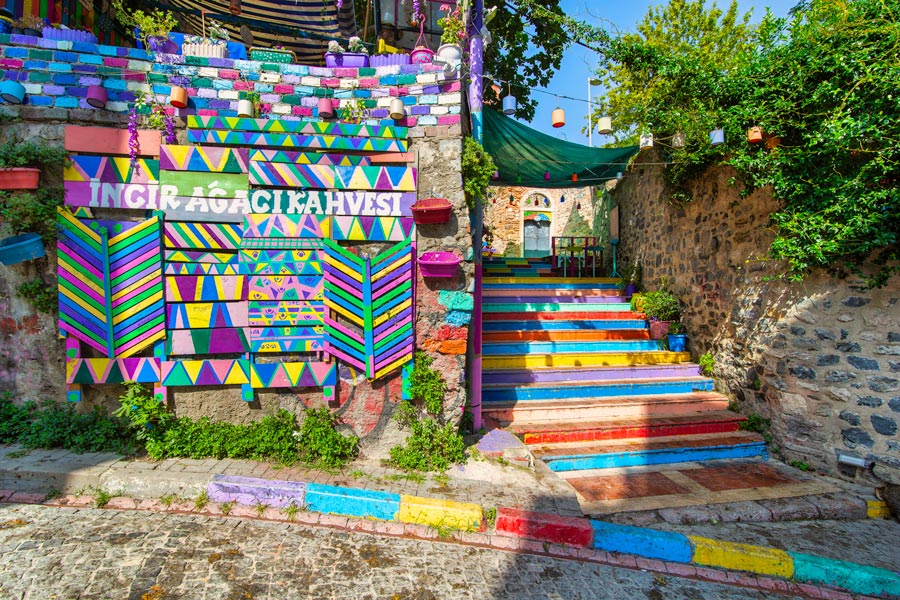 Colourful Stairs, Istanbul