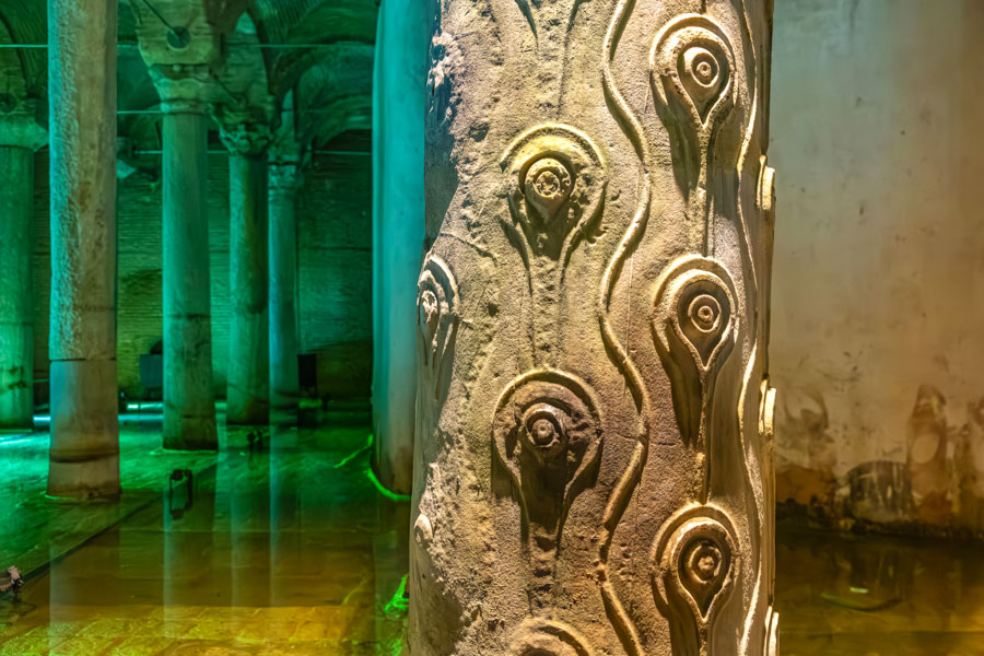 Basilica Cistern Columns, Istanbul Basilica Cistern Columns, Istanbul