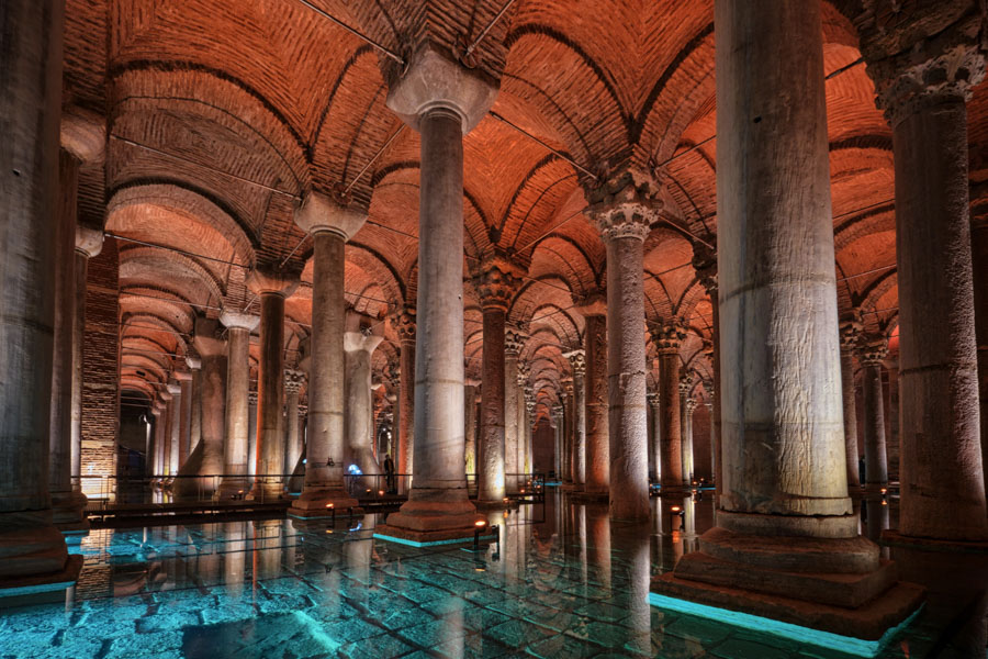 Basilica Cistern Columns, Istanbul Basilica Cistern Columns, Istanbul