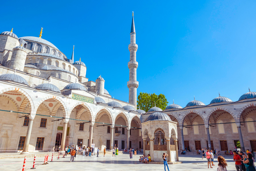 Exterior of the Blue Mosque, Istanbul Exterior of the Blue Mosque, Istanbul