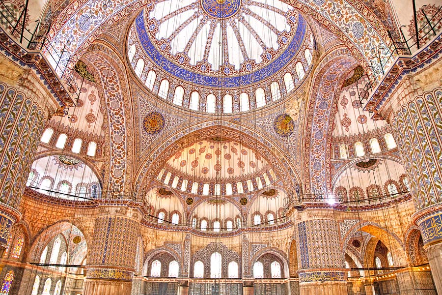 Blue Mosque Interior, Istanbul Blue Mosque Interior, Istanbul