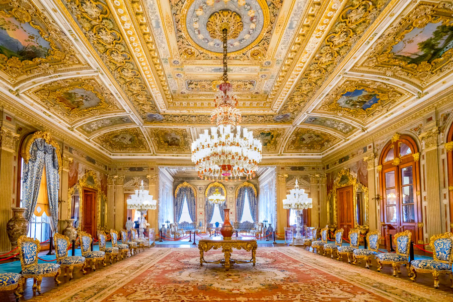 Dolmabahçe Palace Harem, Blue Room, Istanbul