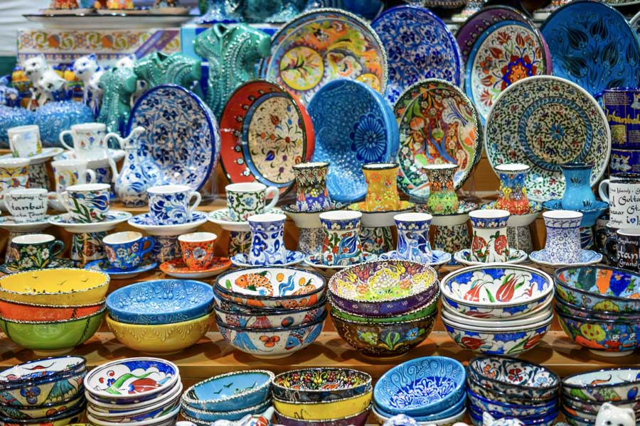 Ceramic Items at the Grand Bazaaraar, Istanbul
