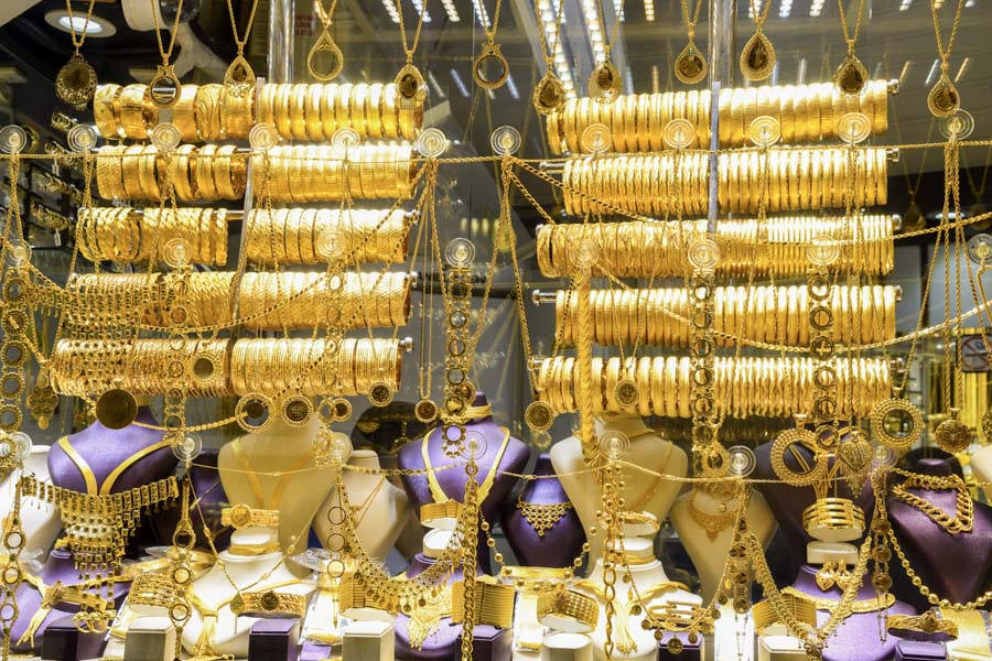Jewellery at the Grand Bazaaraar, Istanbul