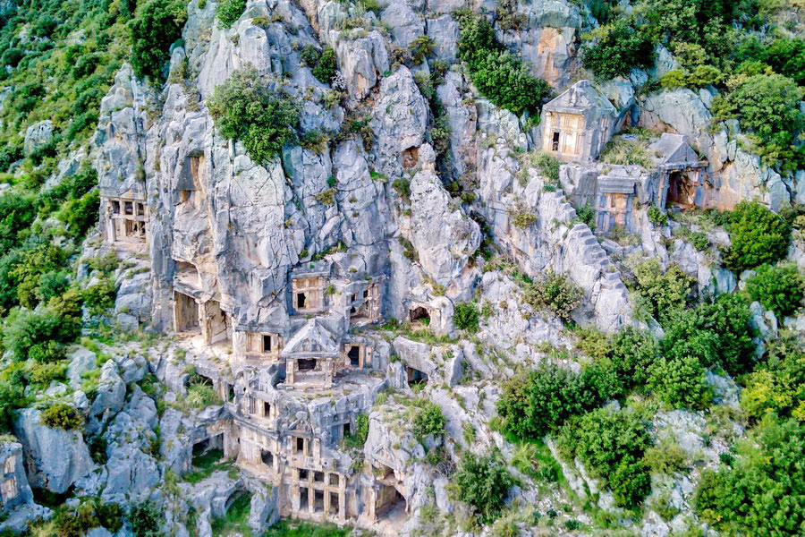 Lycian Rock Tombs, Kaş