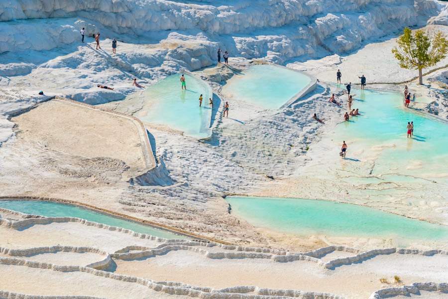 White Travertine Terraces, Pamukkale