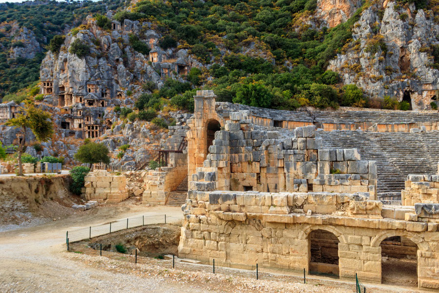 Lycian Tombs in Antalya