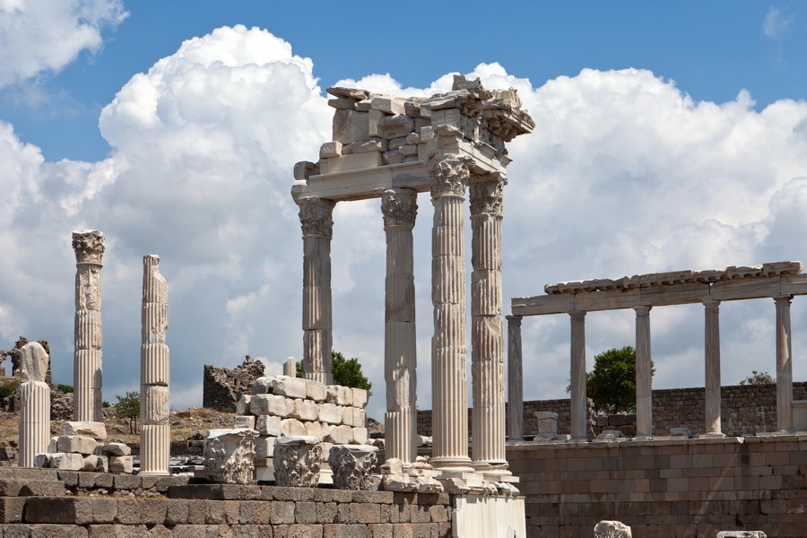 The Temple of Trajan in Pergamon