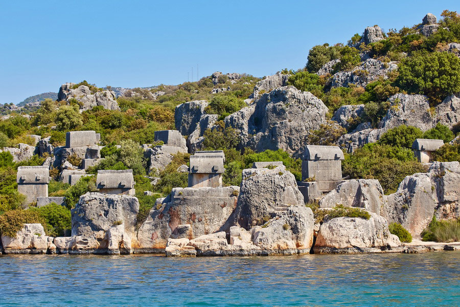 Lycian Stones, Simena, Mediterranean Region